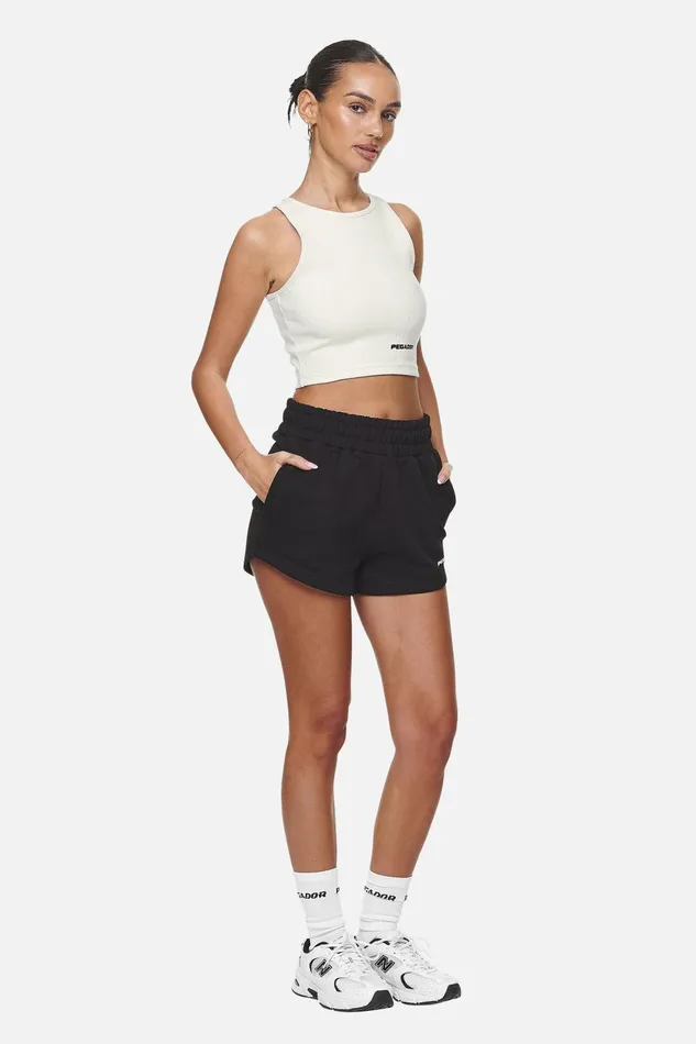 Women Pegador Tops Ayla Crop TopWashed Coconut Milk Black Women Pegador Tops Ayla Crop TopWashed Coconut Milk Black
