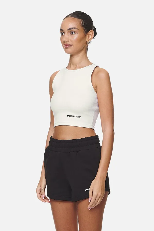 Women Pegador Tops Ayla Crop TopWashed Coconut Milk Black Women Pegador Tops Ayla Crop TopWashed Coconut Milk Black