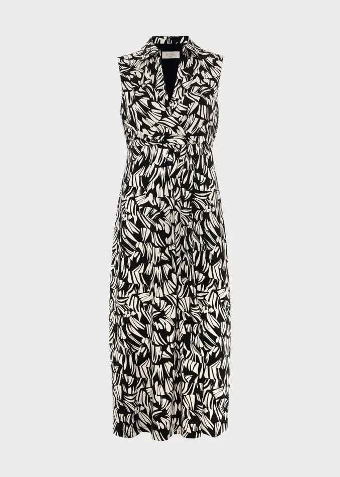 Women Petite Clarissa Dress Black Cream Hobbs Dresses and Jumpsuits