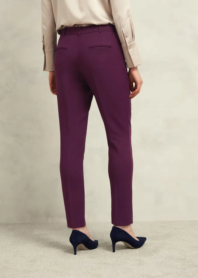 Women Petite Sami Trousers Warm Plum Hobbs Suits and CoOrds