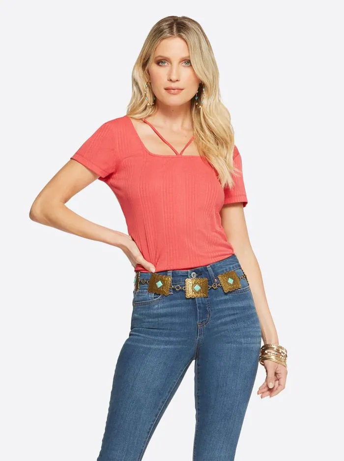 Women Pippa Top In Baked Apple Jessica Simpson Tops and Tees