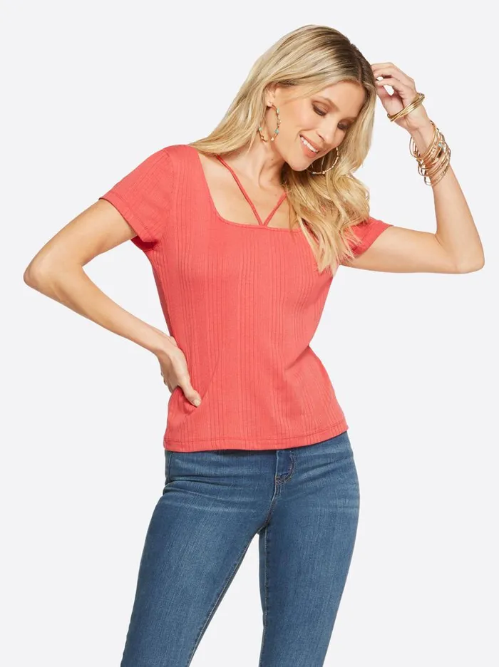 Women Pippa Top In Baked Apple Jessica Simpson Tops and Tees