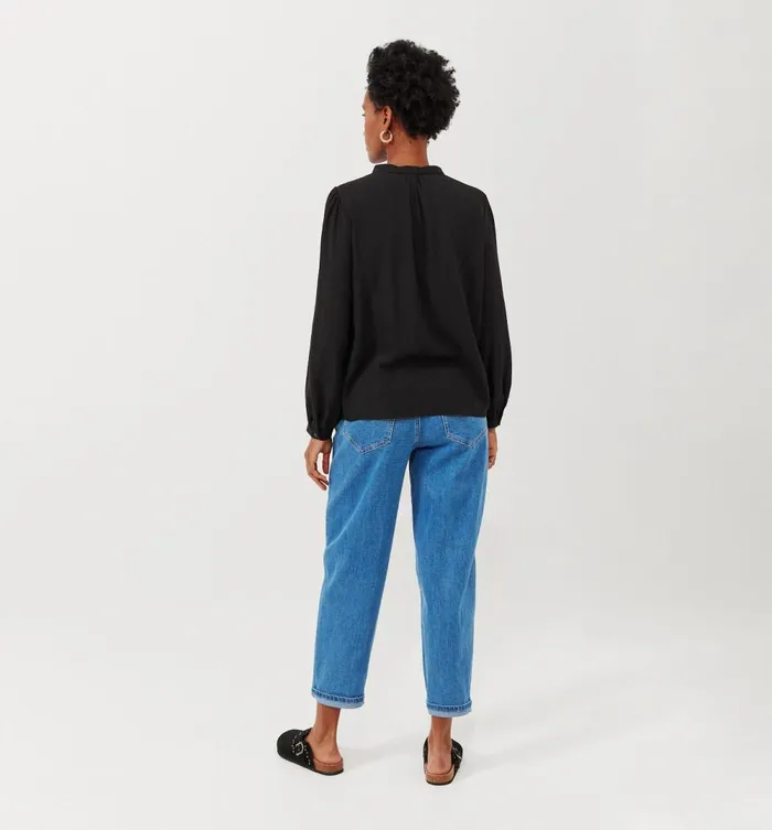 Women Plain Blouse 8211 Black Promod Shirts And Tunics Women Plain Blouse 8211 Black Promod Shirts And Tunics