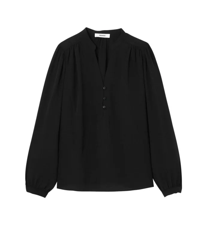Women Plain Blouse 8211 Black Promod Shirts And Tunics Women Plain Blouse 8211 Black Promod Shirts And Tunics