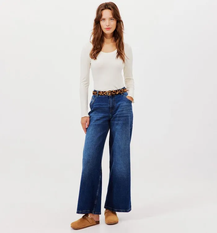 Women Plain Ribbed TShirt 8211 Ecru Promod Tops Women Plain Ribbed TShirt 8211 Ecru Promod Tops