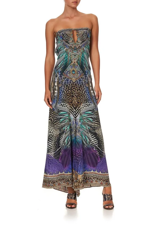 Women Playsuits and Jumpsuits Camilla Drawstring Neck Jumpsuit Animal Army