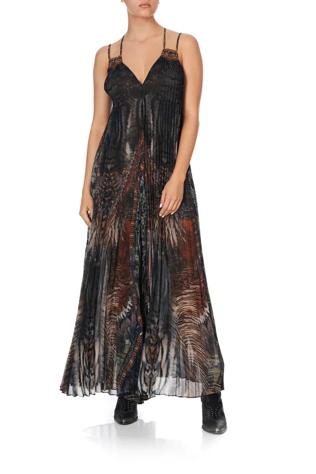 Women Playsuits and Jumpsuits Camilla Pleated Jumpsuit With Yoke Kakadu Calling