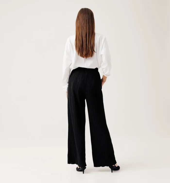 Women Pleat Trousers 8211 Black Promod Trousers Women Pleat Trousers 8211 Black Promod Trousers