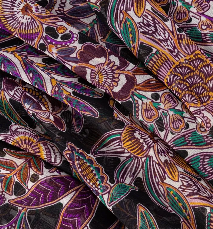 Women Polyester Voile Fabric Cut 8211 Multicolour Print Promod Fabric Cuts And Patterns