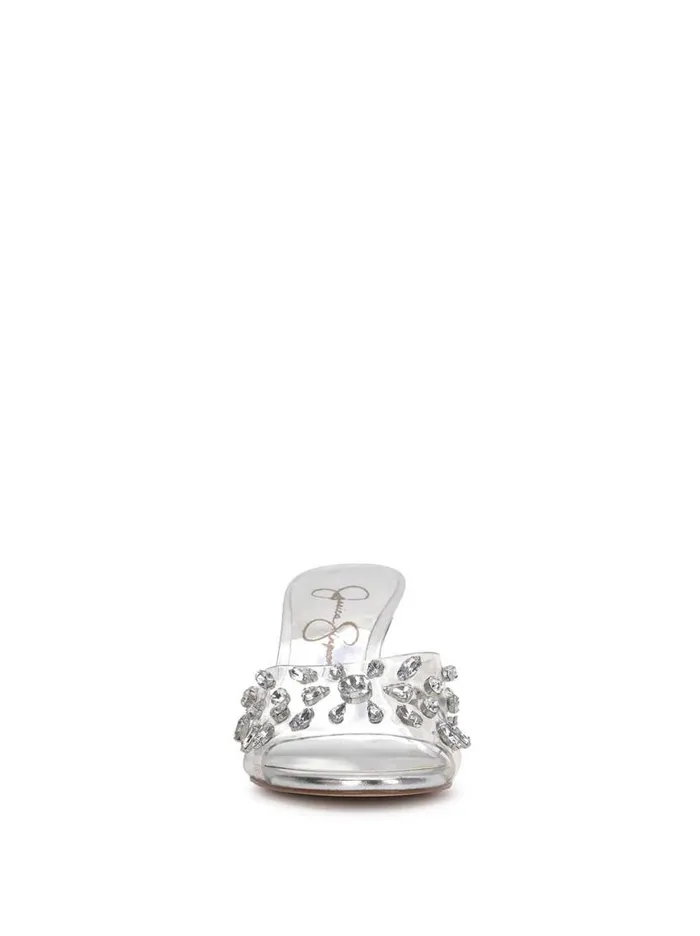 Women Primana Lucite Mule In Silver Jessica Simpson Sandals