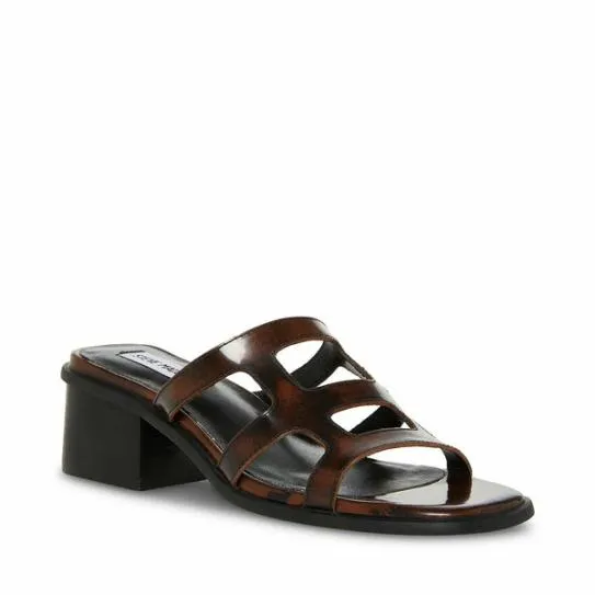 Women PRINCESS BROWN LEATHER Brown Leather Steve Madden Heels Women PRINCESS BROWN LEATHER Brown Leather Steve Madden Heels
