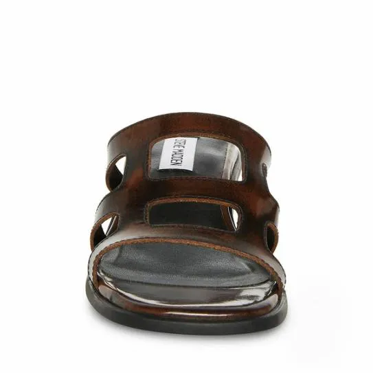 Women PRINCESS BROWN LEATHER Brown Leather Steve Madden Heels Women PRINCESS BROWN LEATHER Brown Leather Steve Madden Heels