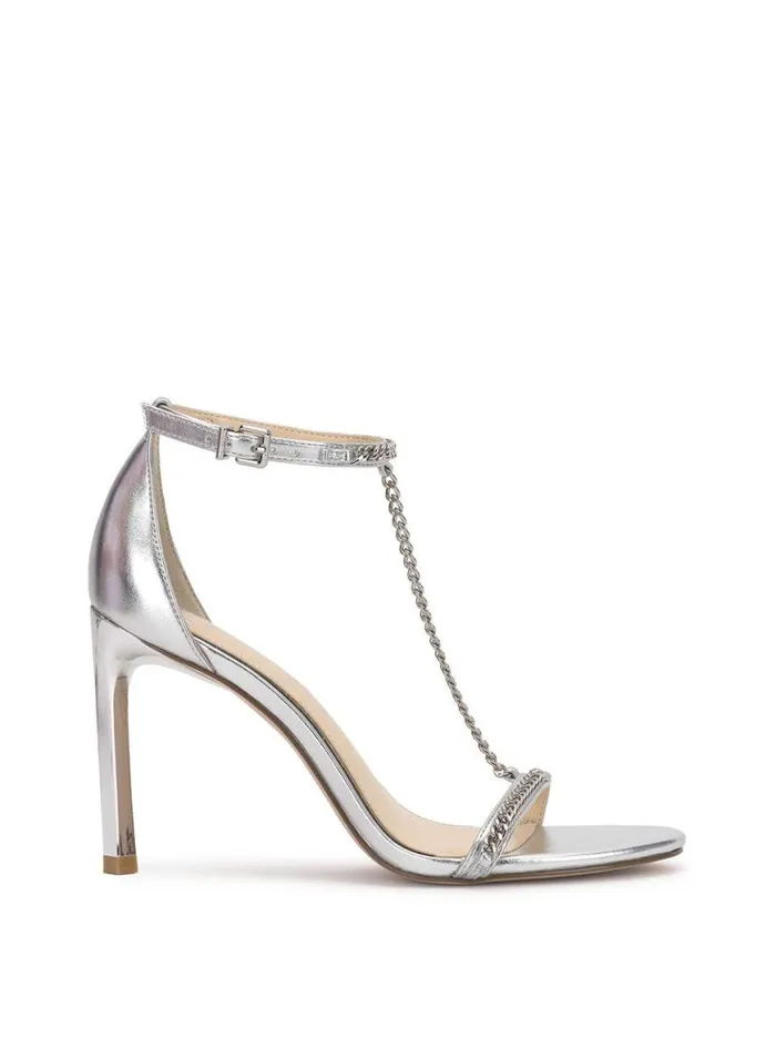 Women Qiven High Heel In Silver Jessica Simpson Sandals