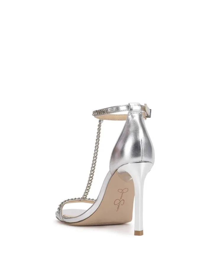 Women Qiven High Heel In Silver Jessica Simpson Sandals