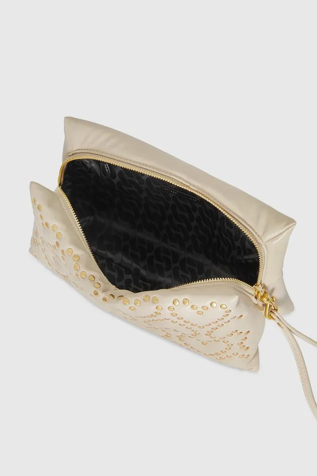 Women Rebecca Minkoff Clutches Heart Stud Quilt Pillow Clutch Stone Women Rebecca Minkoff Clutches Heart Stud Quilt Pillow Clutch Stone