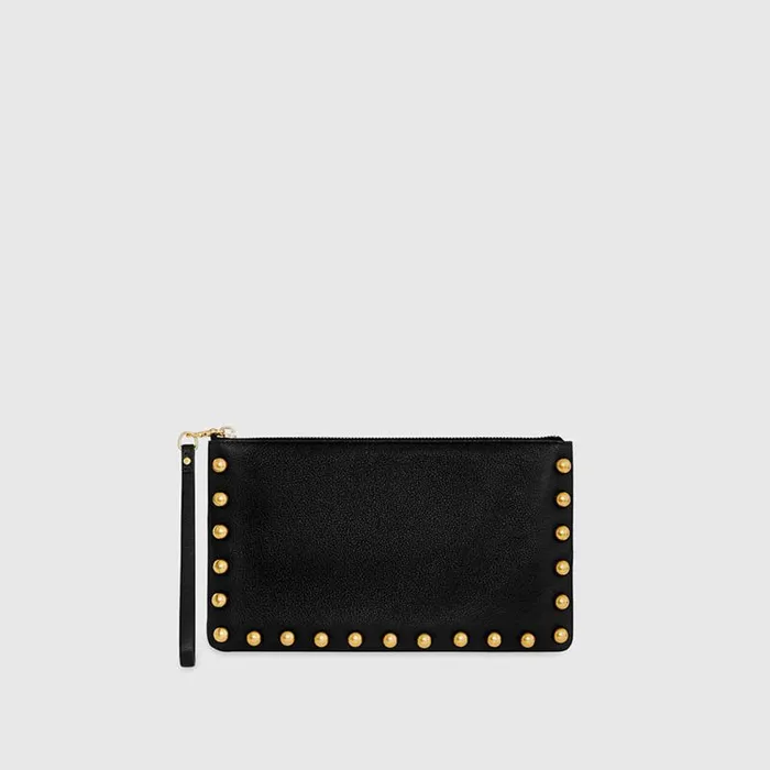 Women Rebecca Minkoff Clutches Large Pouch With Studs Black Women Rebecca Minkoff Clutches Large Pouch With Studs Black