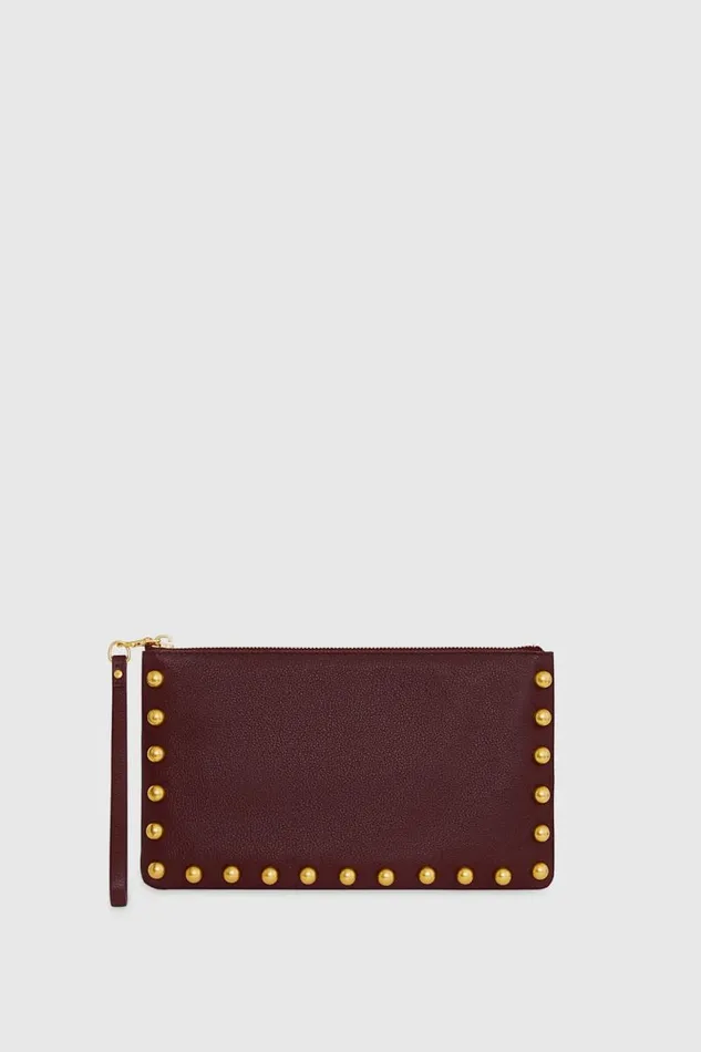 Women Rebecca Minkoff Clutches Large Pouch With Studs Port