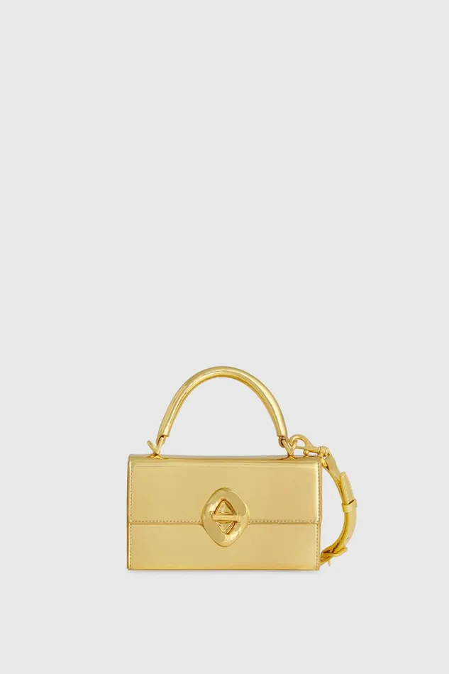 Women Rebecca Minkoff Crossbody Bags G Mini Top Handle Crossbody Gold
