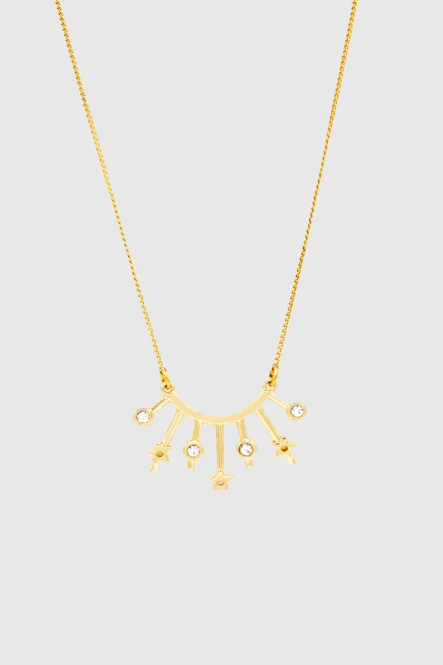 Women Rebecca Minkoff Jewelry Radial Necklace Shiny Gold Women Rebecca Minkoff Jewelry Radial Necklace Shiny Gold