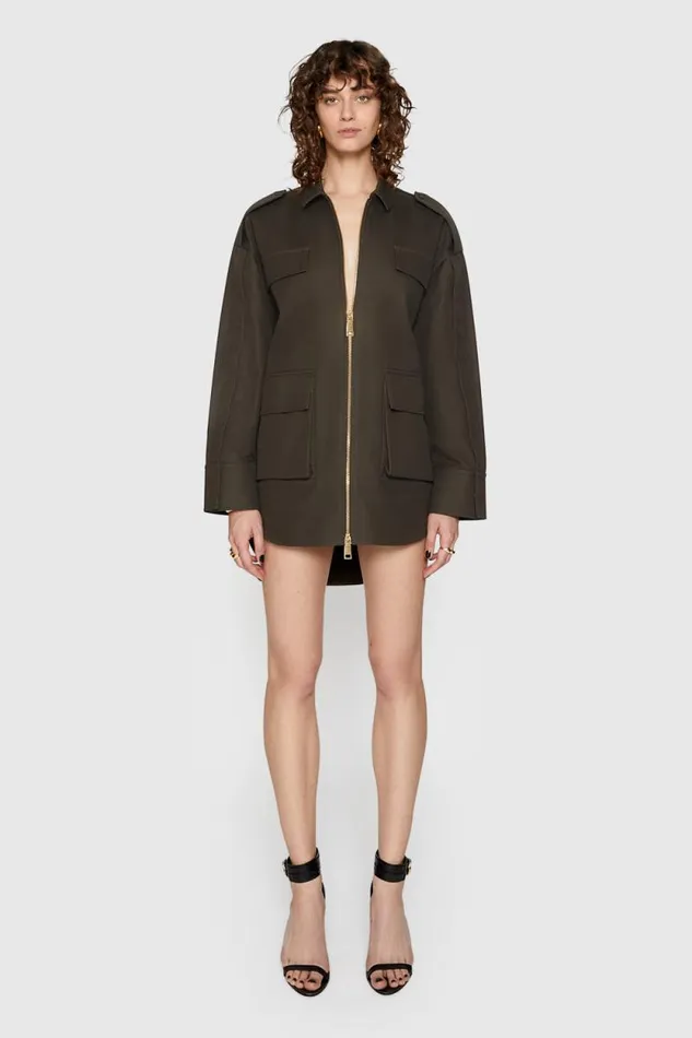 Women Rebecca Minkoff Outerwear Evie Shacket Surplus Women Rebecca Minkoff Outerwear Evie Shacket Surplus
