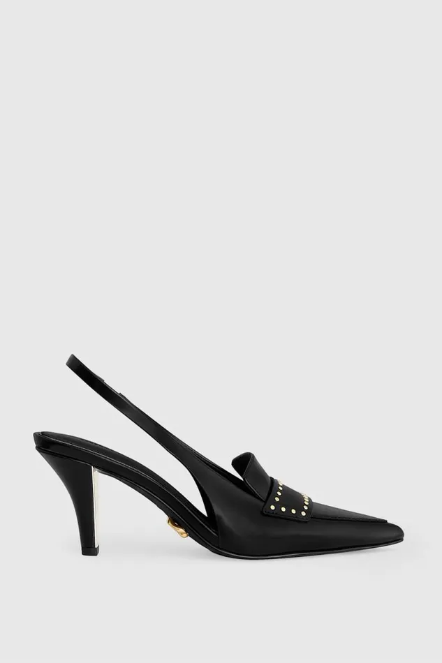 Women Rebecca Minkoff Shoes Paris Sling Back With Stud Black