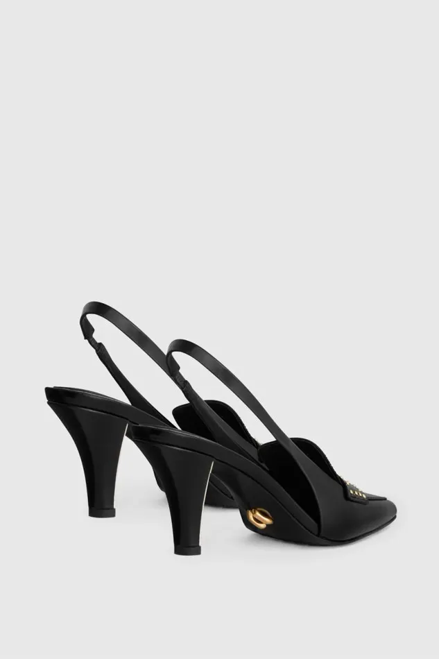 Women Rebecca Minkoff Shoes Paris Sling Back With Stud Black Women Rebecca Minkoff Shoes Paris Sling Back With Stud Black