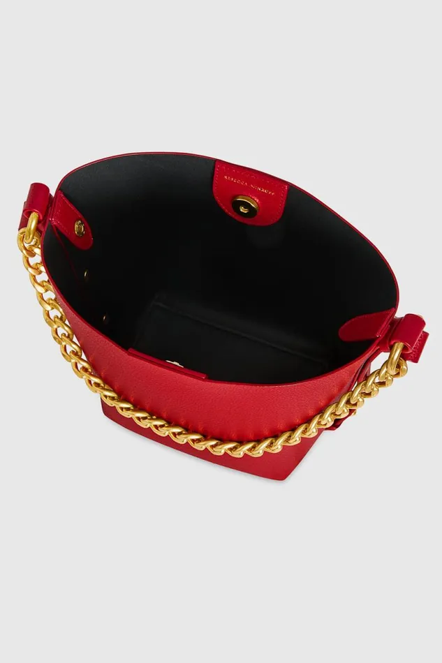 Women Rebecca Minkoff Shoulder Bags Kate Small Bucket Seduction Red Women Rebecca Minkoff Shoulder Bags Kate Small Bucket Seduction Red