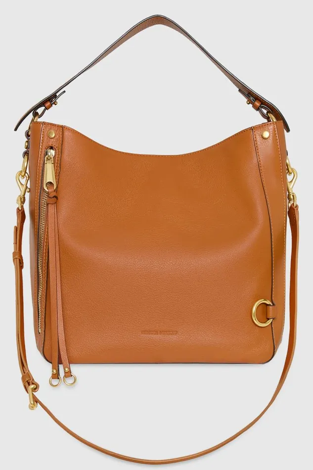 Women Rebecca Minkoff Shoulder Bags MAB Hobo Caramello Women Rebecca Minkoff Shoulder Bags MAB Hobo Caramello