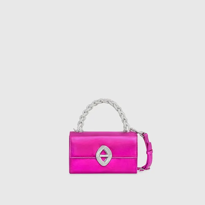 Women Rebecca Minkoff Top Handle Bags G Top Handle With Crystal Hot Pink Women Rebecca Minkoff Top Handle Bags G Top Handle With Crystal Hot Pink