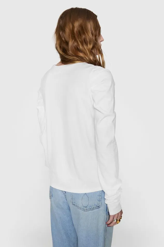 Women Rebecca Minkoff Tops Janine Long Sleeve Bright White Women Rebecca Minkoff Tops Janine Long Sleeve Bright White
