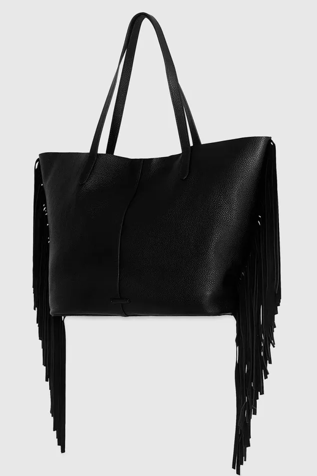 Women Rebecca Minkoff Tote Bags Fringe Tote Black Women Rebecca Minkoff Tote Bags Fringe Tote Black