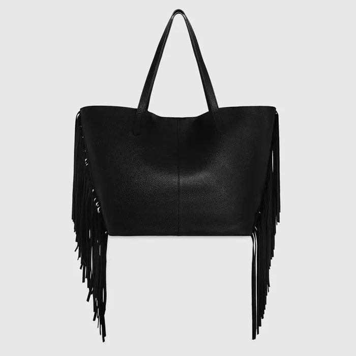 Women Rebecca Minkoff Tote Bags Fringe Tote Black Women Rebecca Minkoff Tote Bags Fringe Tote Black