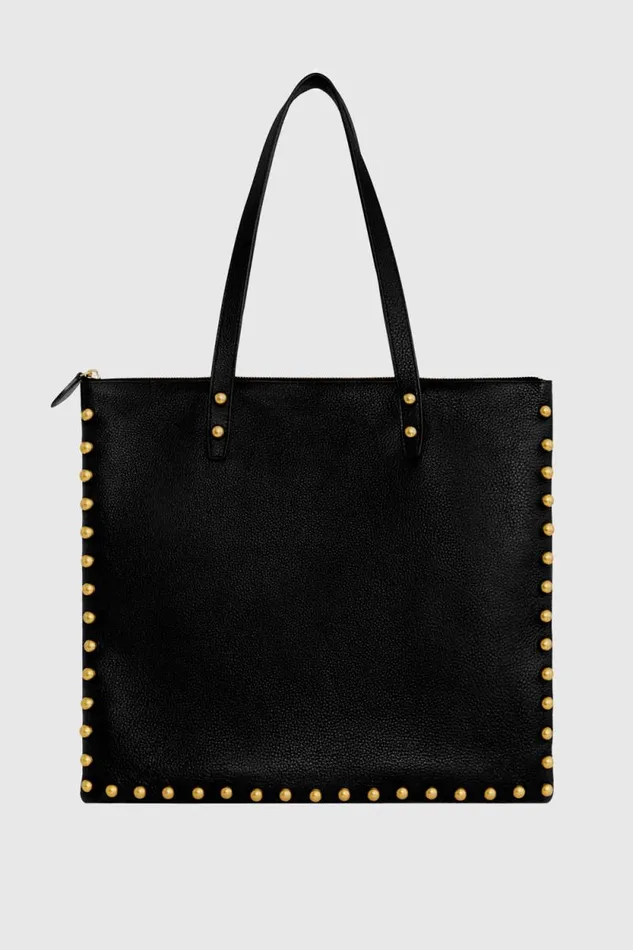 Women Rebecca Minkoff Tote Bags Milan Tote With Studs Black