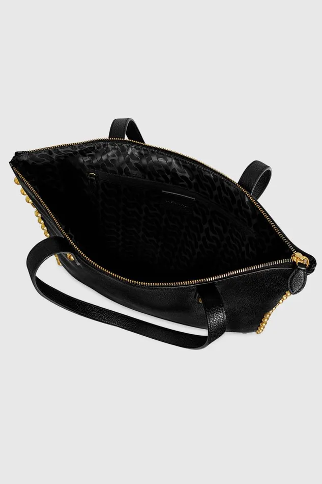Women Rebecca Minkoff Tote Bags Milan Tote With Studs Black Women Rebecca Minkoff Tote Bags Milan Tote With Studs Black