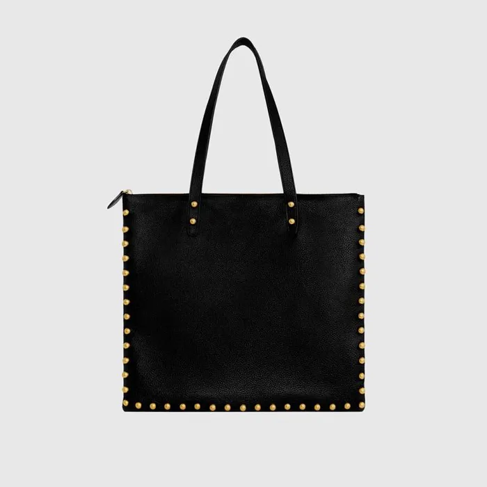 Women Rebecca Minkoff Tote Bags Milan Tote With Studs Black Women Rebecca Minkoff Tote Bags Milan Tote With Studs Black