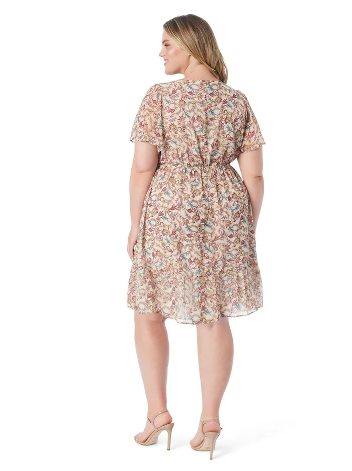 Women Regina Dress In Cartoon Florals Jessica Simpson Dresses