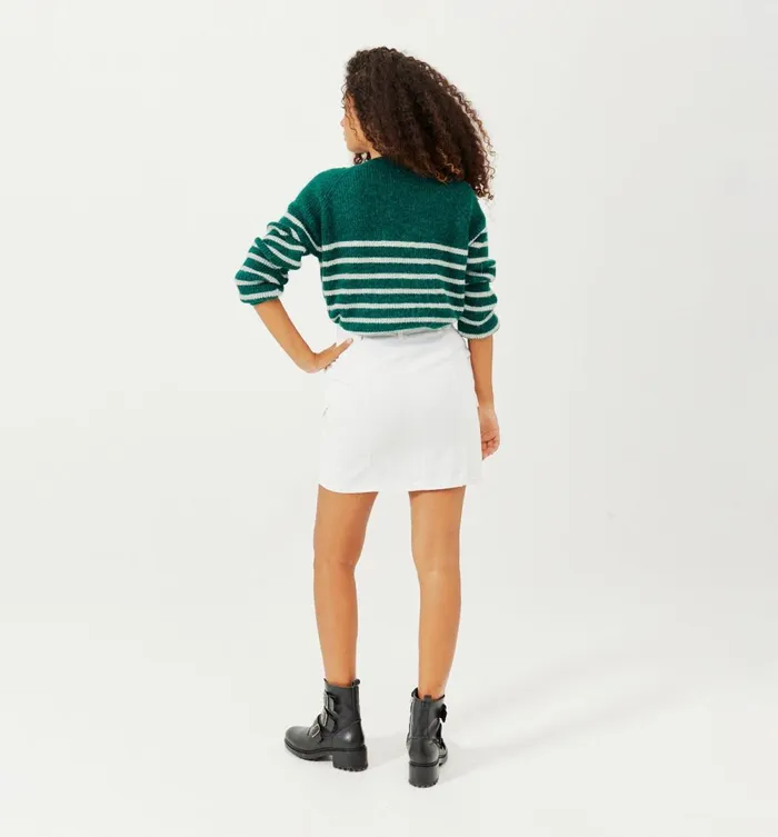Women Ribbed Cardigan 8211 Dark Green Stripes Promod Jumpers And Cardigans Women Ribbed Cardigan 8211 Dark Green Stripes Promod Jumpers And Cardigans