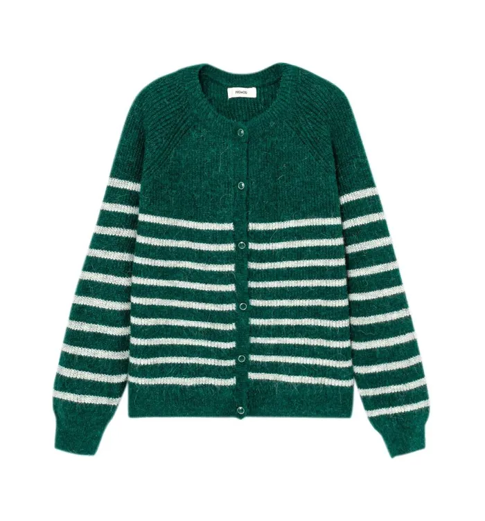 Women Ribbed Cardigan 8211 Dark Green Stripes Promod Jumpers And Cardigans Women Ribbed Cardigan 8211 Dark Green Stripes Promod Jumpers And Cardigans