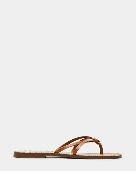 Women RIVERA COGNAC LEATHER Cognac Leather Steve Madden Sandals