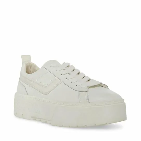 Women RORRI WHITE LEATHER White Leather Steve Madden Sneakers