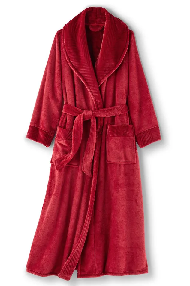 Women Royal Plush Robe Blue Fog Soft Surroundings Sleepwear and Lounge Women Royal Plush Robe Blue Fog Soft Surroundings Sleepwear and Lounge