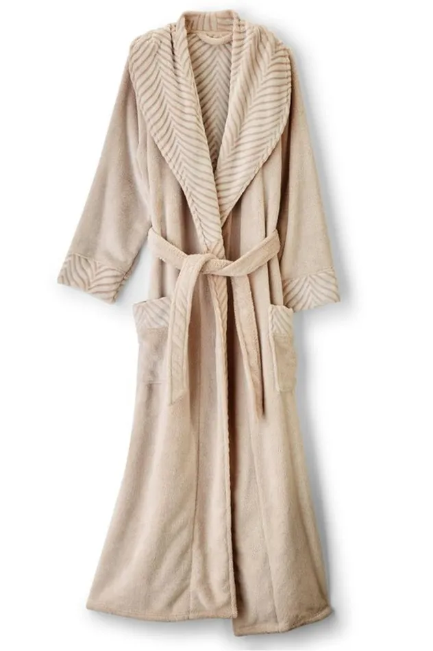 Women Royal Plush Robe Blue Fog Soft Surroundings Sleepwear and Lounge Women Royal Plush Robe Blue Fog Soft Surroundings Sleepwear and Lounge