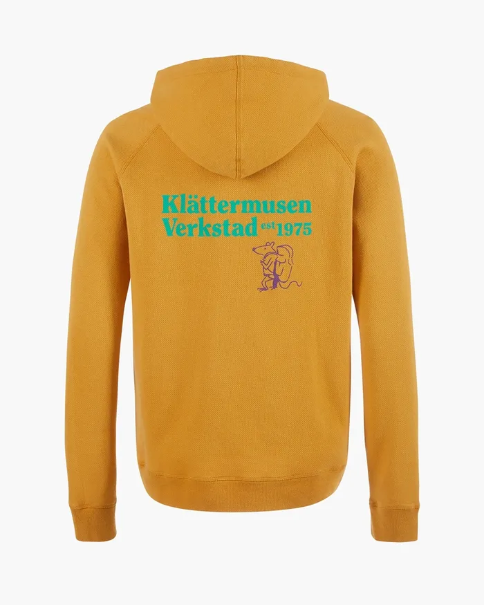 Women Runa Nomad Lightweight Organic Cotton Hoodie Amber Gold Klttermusen Fleeces and Sweaters