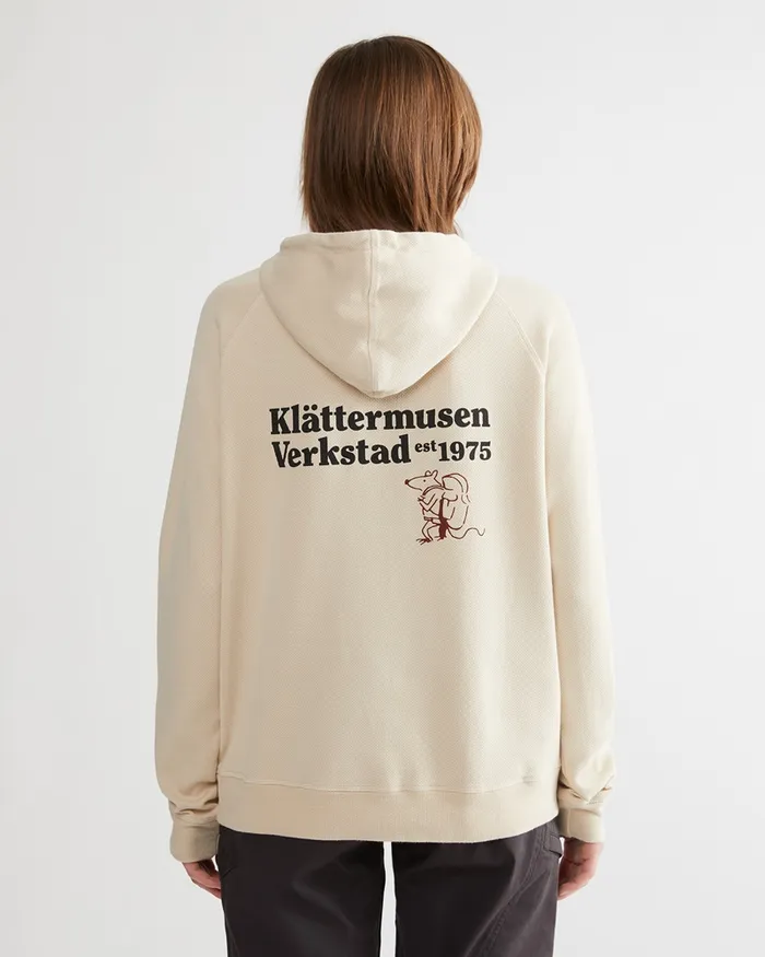 Women Runa Nomad Lightweight Organic Cotton Hoodie Amber Gold Klttermusen Fleeces and Sweaters