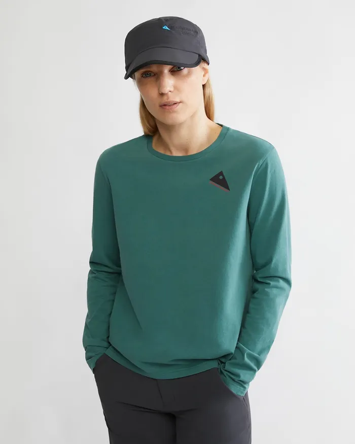 Women Runa Token Long Sleeve Tee Snow Klttermusen TShirts