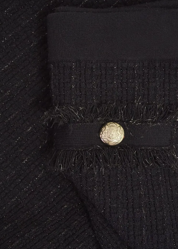Women Sairey Sparkle Knitted Skirt Black Hobbs Skirts