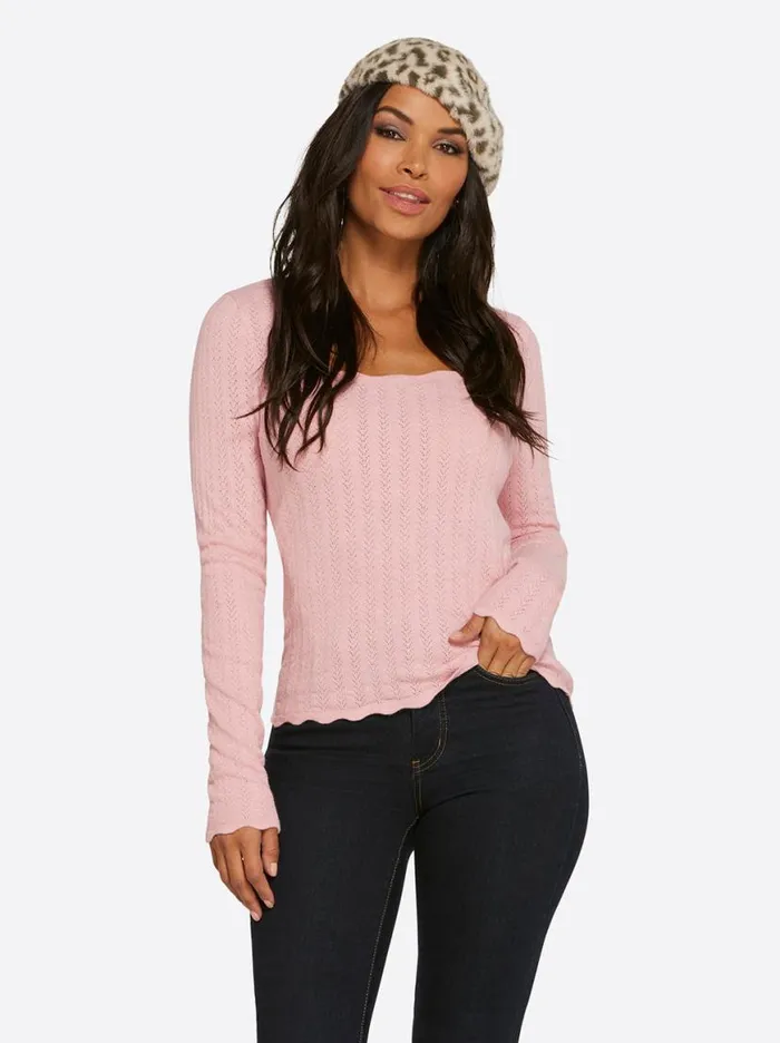 Women Samara Top In Bridal Rose Jessica Simpson Tops and Tees