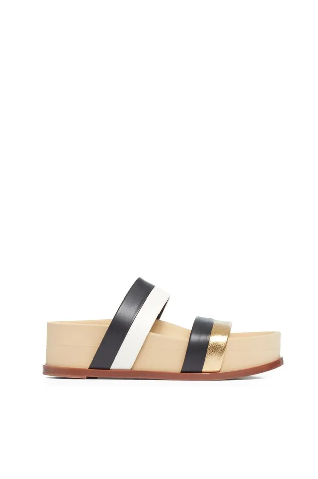 Women Sandals Gabriela Hearst Striker Platform Sandal In Multicolor Leather