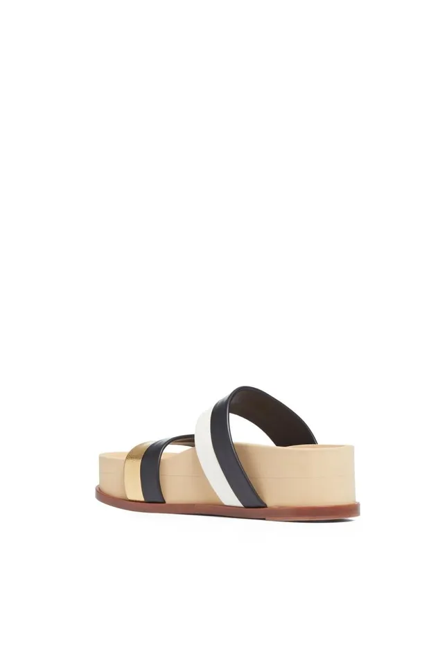 Women Sandals Gabriela Hearst Striker Platform Sandal In Multicolor Leather