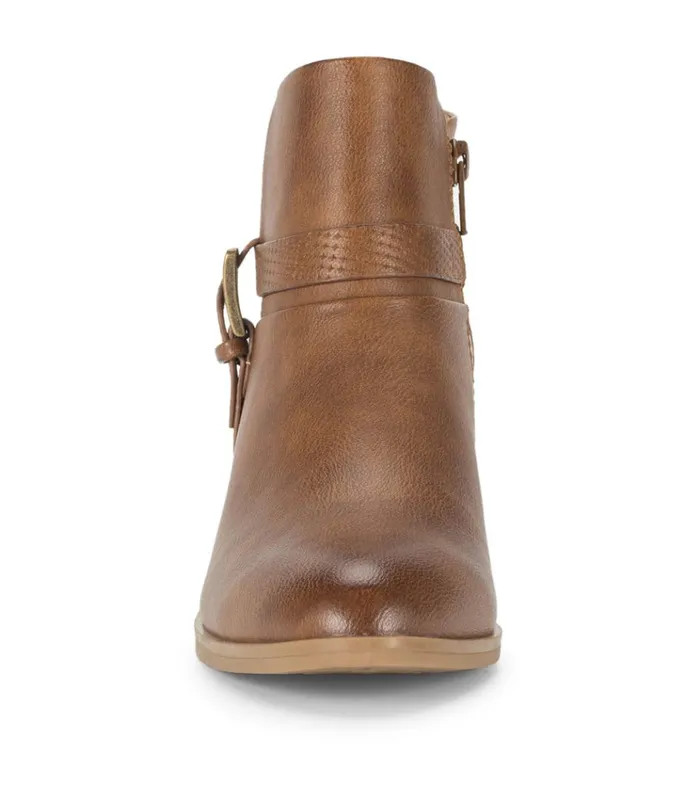 Women Santos Block Heel Bootie Auburn Baretraps Booties